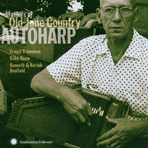 CD cover featuring an older man playing an autoharp, sepia tone.