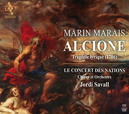 CD cover for Marin Marais’ “Alcione” featuring classical painting imagery.