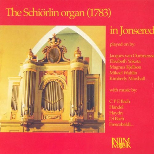 CD cover featuring a detailed, ornate pipe organ in Jonsered.