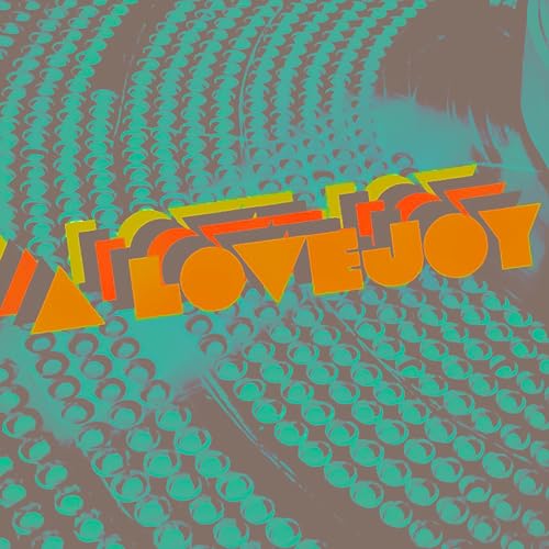 Album cover for Omar Rodríguez-López’s “A Lovejoy” with abstract teal and orange design.