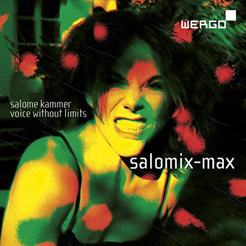 CD cover featuring Salomé Kammer in vibrant green and red tones.