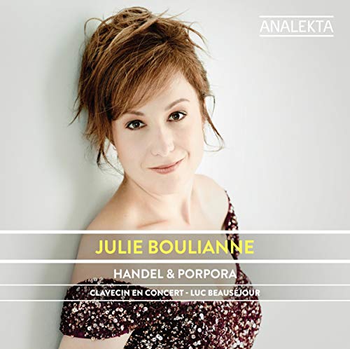 CD cover featuring portrait of Julie Boulianne, a classical musician.