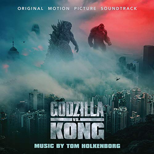 “Godzilla vs. Kong” soundtrack CD cover featuring Godzilla and King Kong.