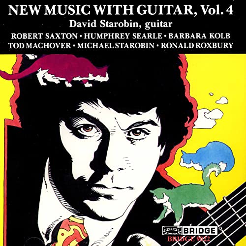 CD cover: David Starobin album with portrait and colorful cats.