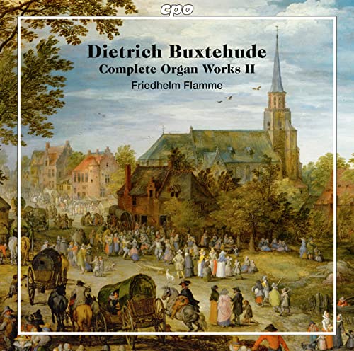 CD cover: painting of a town scene with a church steeple.