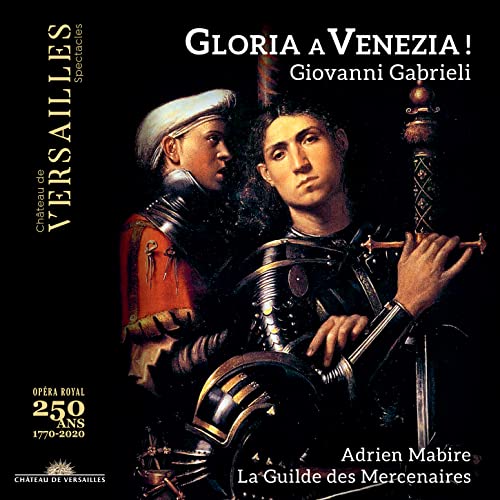 CD cover: two figures in armor, Renaissance painting style, dark background.