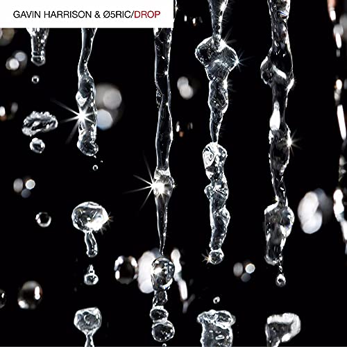 CD cover for “Drop” by Harrison Gavin & Ø5ric, featuring water droplets.