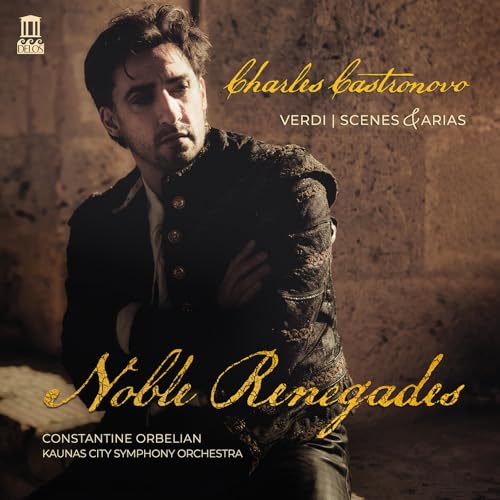Album cover featuring Charles Castronovo in historical attire, with gold lettering.