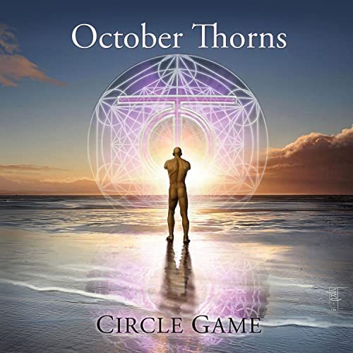 CD cover: man facing sunset within a glowing, geometric circle.