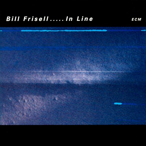CD cover for Bill Frisell’s “In Line” featuring abstract blue textures.
