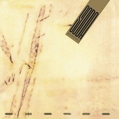 Soda Stereo āSignosā vinyl album cover: abstract beige and black design.