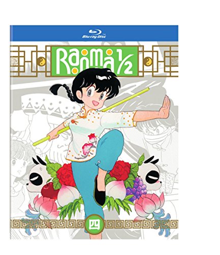Ranma 1/2 Blu-ray cover featuring a young martial artist with a bo staff.