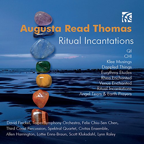 CD cover for "Ritual Incantations" by Augusta Read Thomas, with stones.