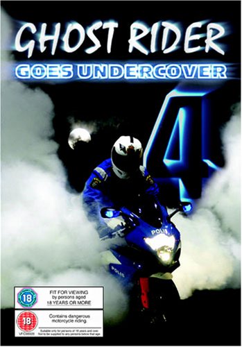 DVD cover: motorcycle police officer riding through smoke, with title text.