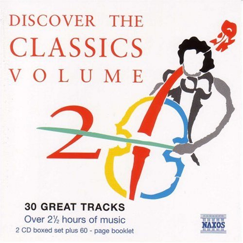 CD cover: "Discover the Classics, Vol.2" with cello player silhouette.