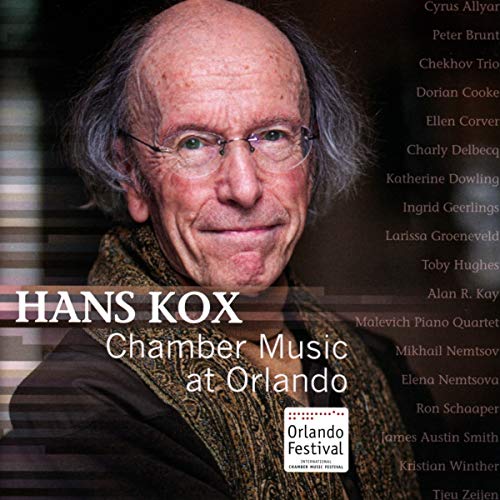 CD cover featuring composer Hans Kox in a portrait with text.