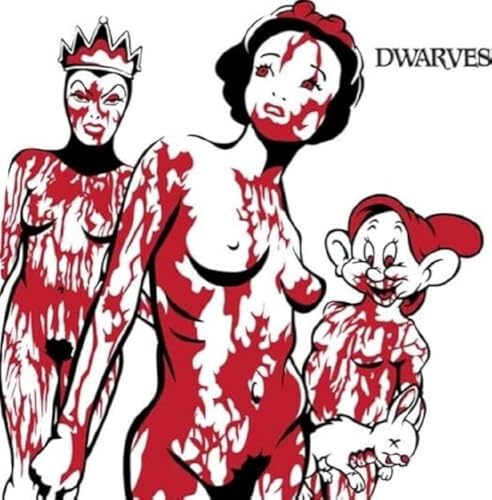 Album cover featuring distorted, red-splattered cartoon characters.