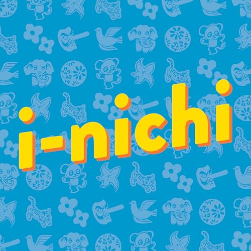 CD cover for “I-nichi” with yellow text on a blue patterned background.