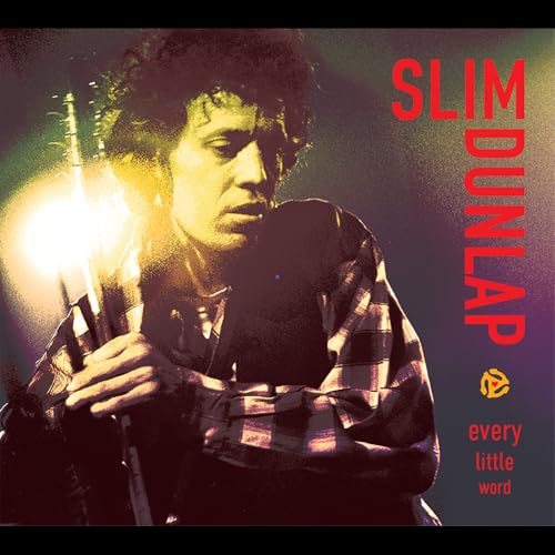 Slim Dunlap album cover featuring a portrait of the musician with guitar.