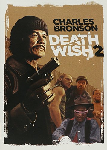 Movie poster for "Death Wish 2" featuring Charles Bronson with a handgun.