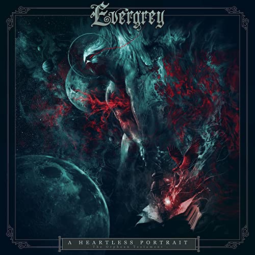 Dark fantasy album cover featuring a figure with a glowing red heart.