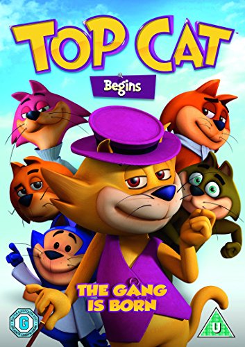 DVD cover featuring colorful cartoon cats, including Top Cat in a purple hat.