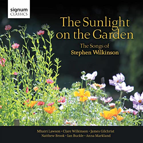 CD cover with flowers and text: “The Sunlight on the Garden.”