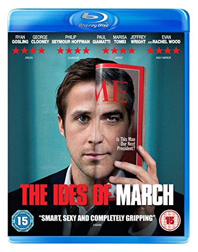 Blu-ray cover for “The Ides of March” featuring Ryan Gosling.