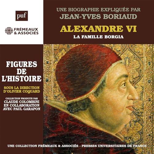 CD cover: portrait of Pope Alexander VI with red hat and gold background.