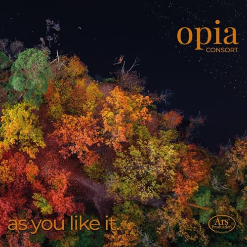 CD cover for "Opia - As you like it" with autumn trees.