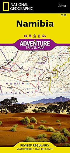 Namibia: Travel Maps International Adventure Map (National Geographic Adventure Map)