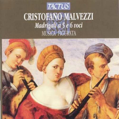 CD cover: Renaissance painting of three musicians with instruments.