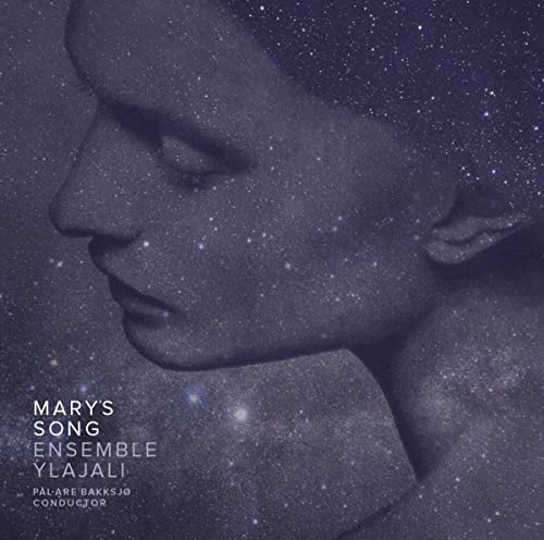 CD cover: Woman’s face blended with a starry, dark blue background.