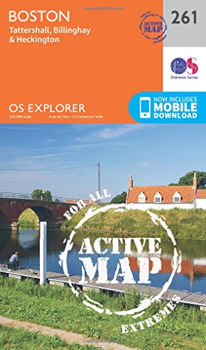 OS Explorer Map Active (261) Boston