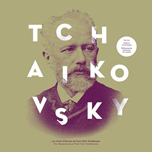Vinyl record cover featuring a portrait of composer Pyotr Ilyich Tchaikovsky.