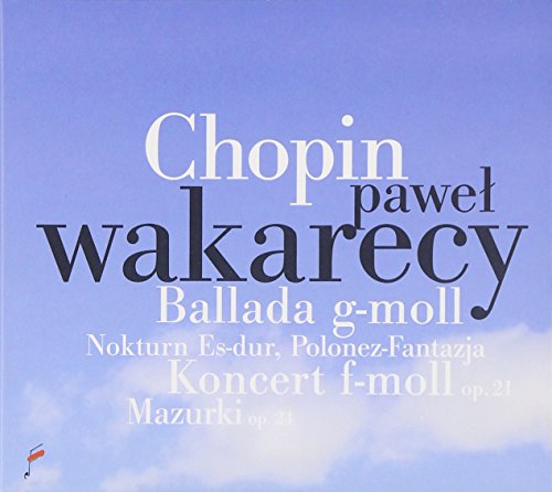 CD cover with "Chopin" in large script against a blue sky background.