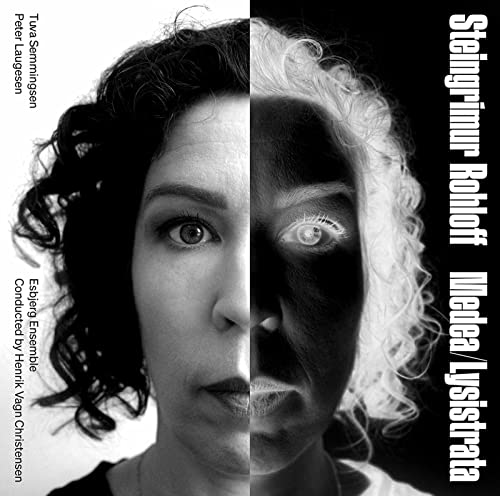 CD cover: split portrait of a woman with dark and light hair.