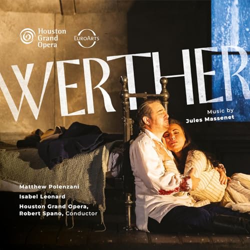 CD cover for Houston Grand Opera’s “Werther” featuring a couple.