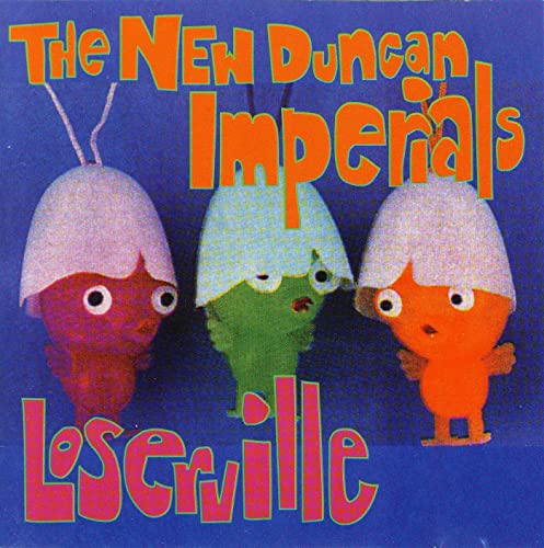 CD cover for The New Duncan Imperials’ “Loserville” with cartoon figures.