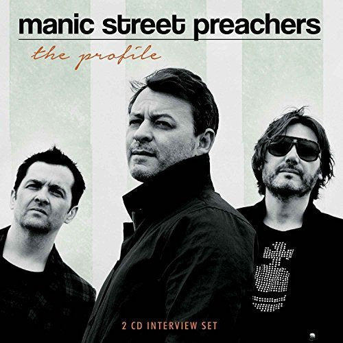 Manic Street Preachers album cover featuring three band members in black.