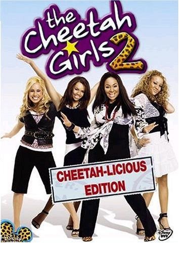 DVD cover for "The Cheetah Girls 2" featuring four young women.