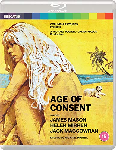 Blu-ray cover for āAge Of Consentā featuring a woman and a dog.