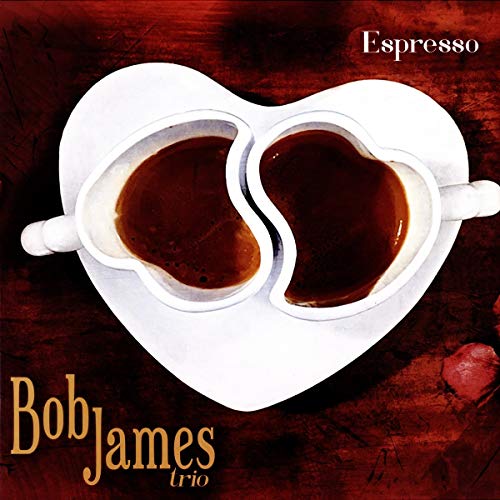 Bob James Trio's "Espresso" vinyl album cover with two coffee cups.