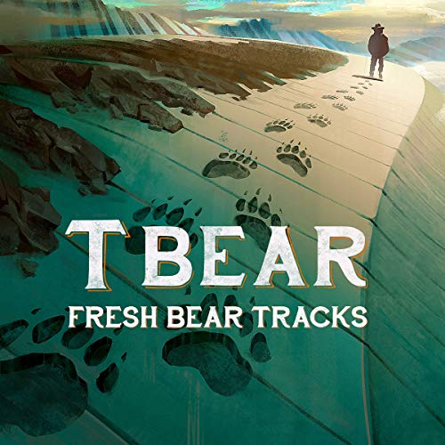 CD cover for T BEAR’s “Fresh Bear Tracks” with bear paw prints.