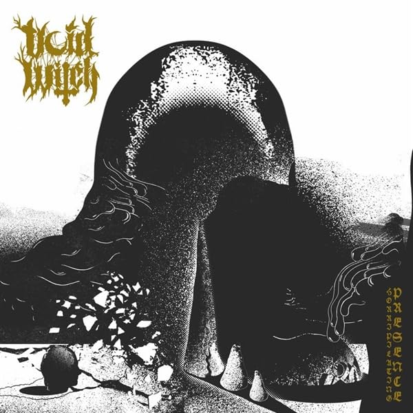 Black and white CD cover with a distorted figure and text.
