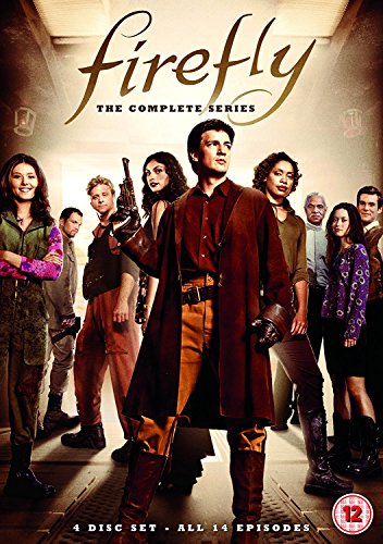 Firefly" DVD cover featuring the show's cast in a corridor setting.