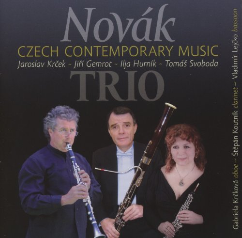 CD cover featuring three musicians with oboe, clarinet, and bassoon.