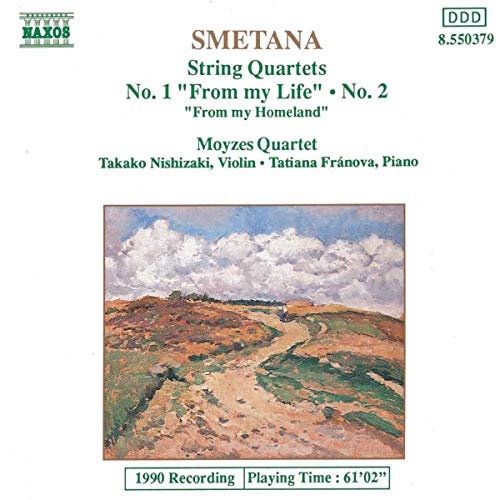 CD cover for Smetana string quartets with a landscape painting.