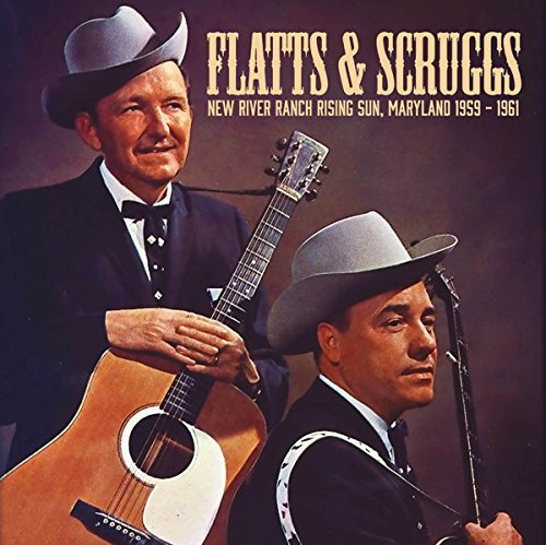 Flatt & Scruggs CD cover featuring two men with guitars and cowboy hats.