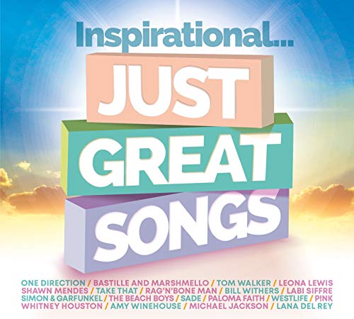 CD cover with colorful stacked text reading "Inspirational... Just Great Songs".